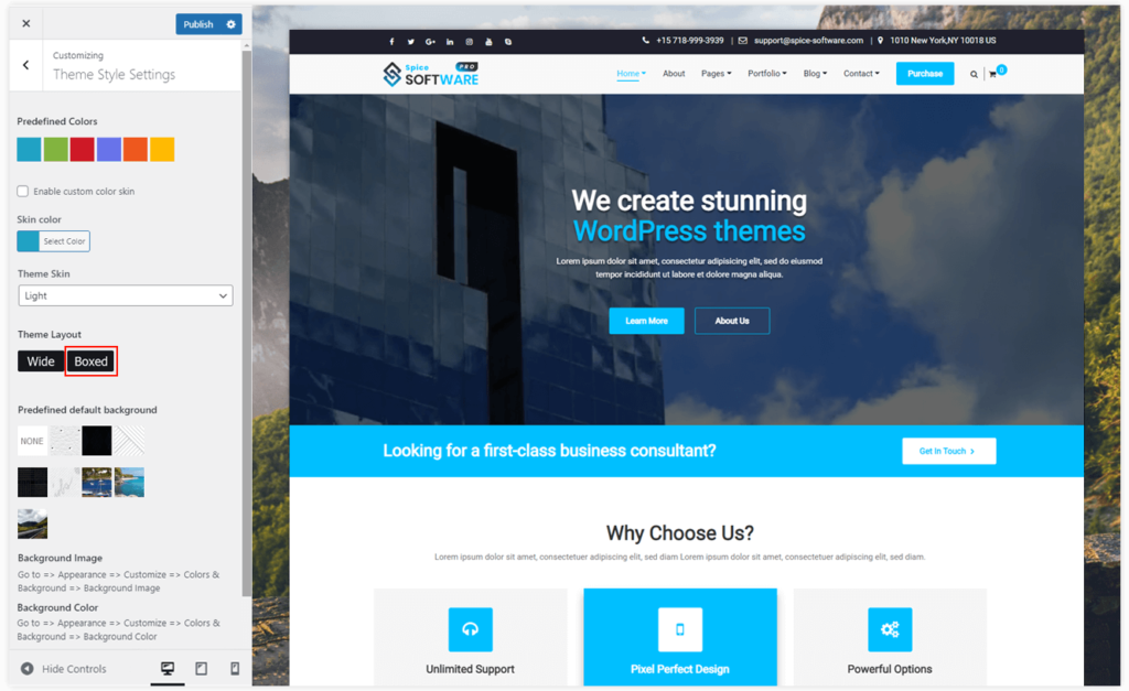How to customize the Theme Style in Spice Software Plus – Spicethemes ...